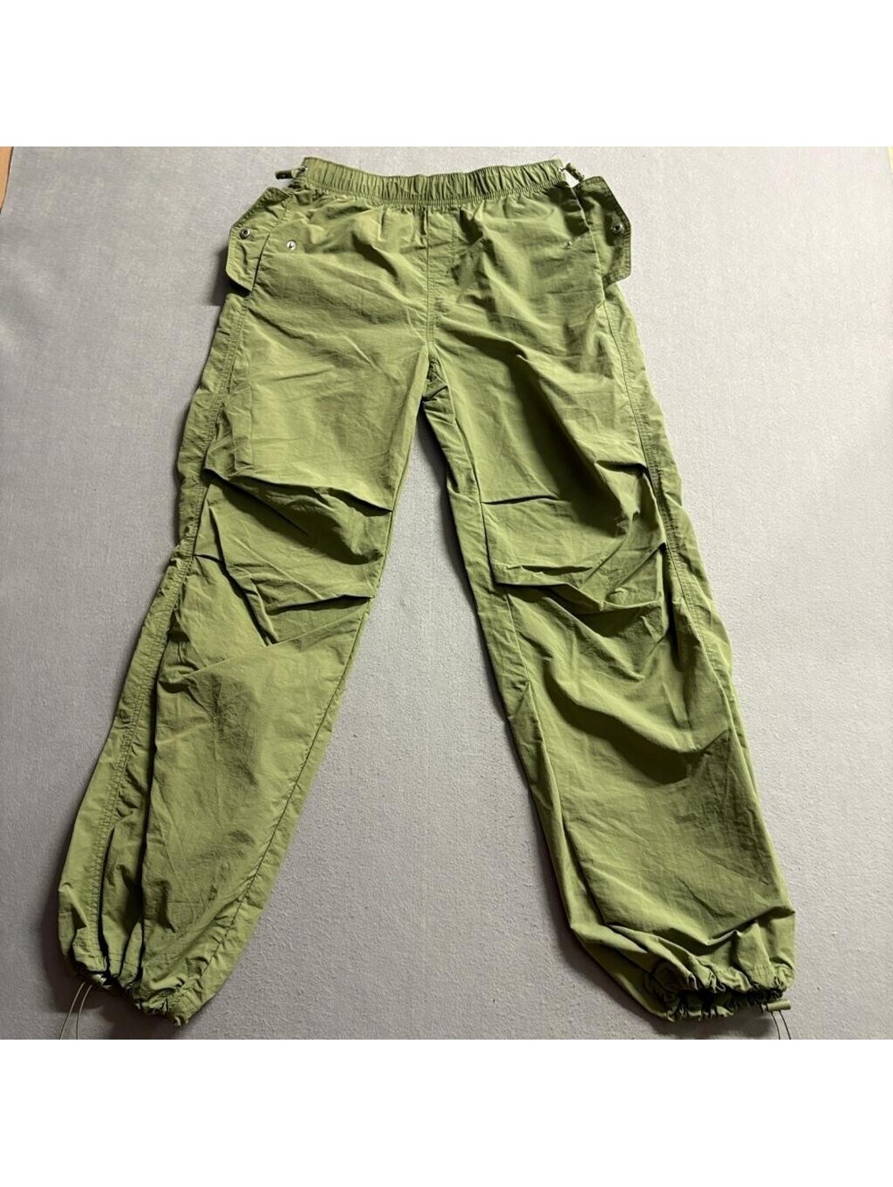 Love Tree Cargo Pants Womens Small Green Nylon Parachute Jogger Gorpcore